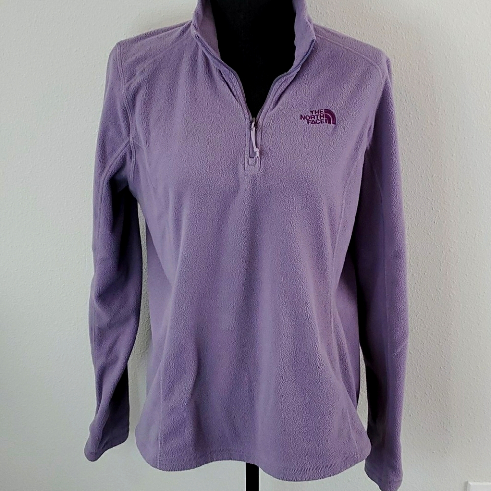 THE NORTH FACE 1/4 ZIP FLEECE PULLOVER. SZ L